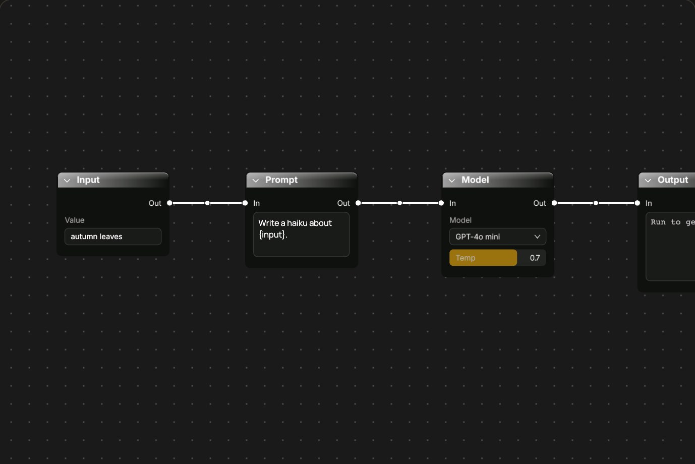 LLM workflow builder